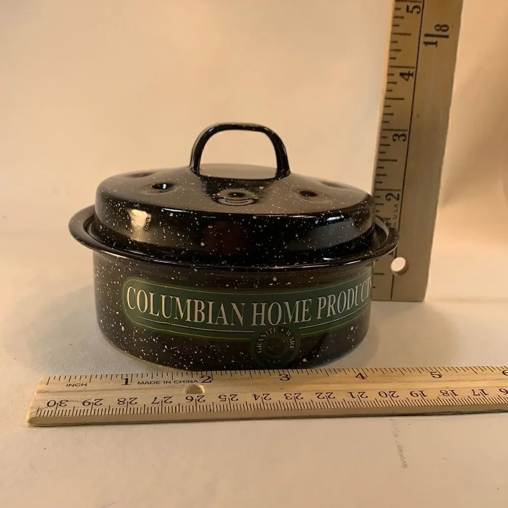 Columbian Home Products Roasters Seafood Hispanic Granite Ware Made USA Home New